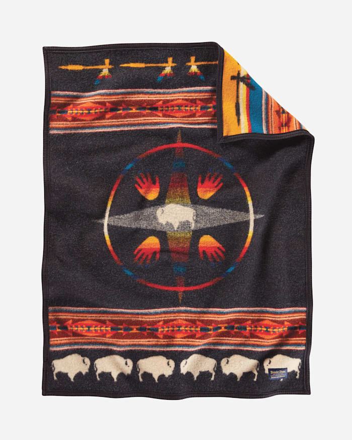 GLACIER ORGANIC COTTON BABY BLANKET
